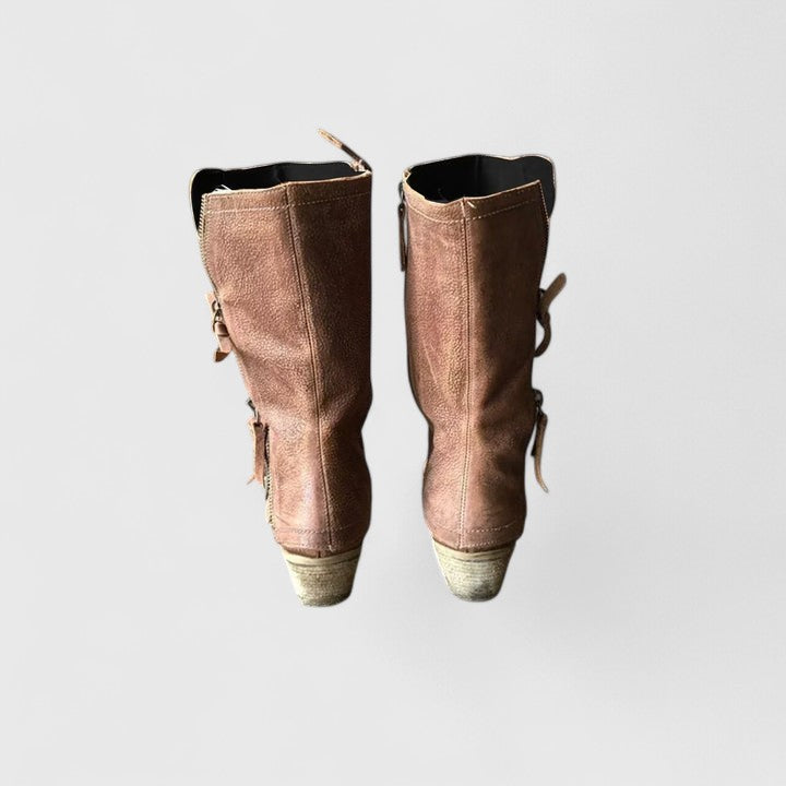 Western boots brown women