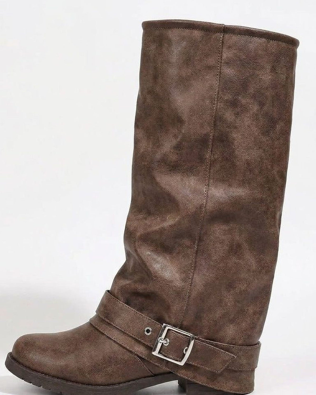 Knee-high boots brown women