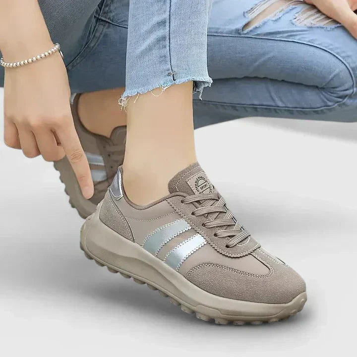 Retro lugged-sole sneakers for women