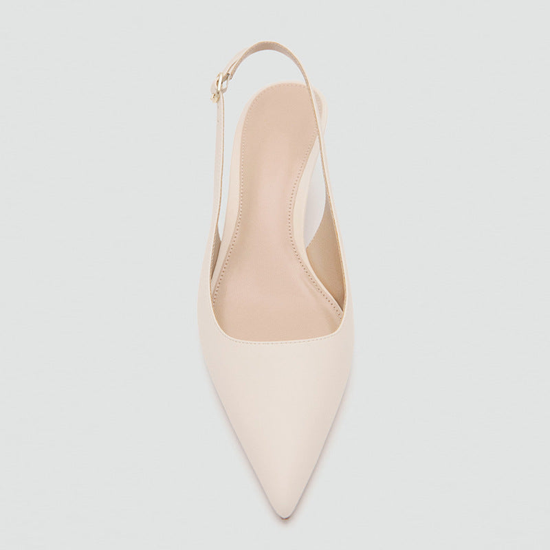 Patent slingback kitten heels for women