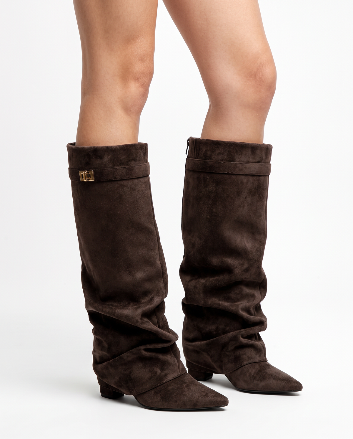 Georgiana pointed toe knee-high slouch boots