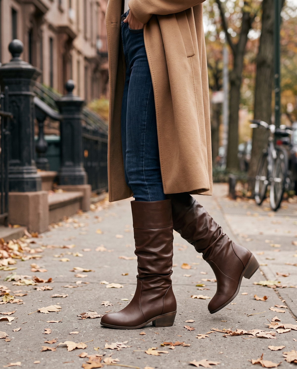 Waverly flat knee-high slouch boots