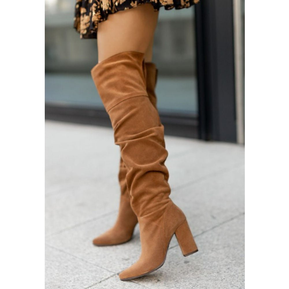 Slouchy over the knee boots for women