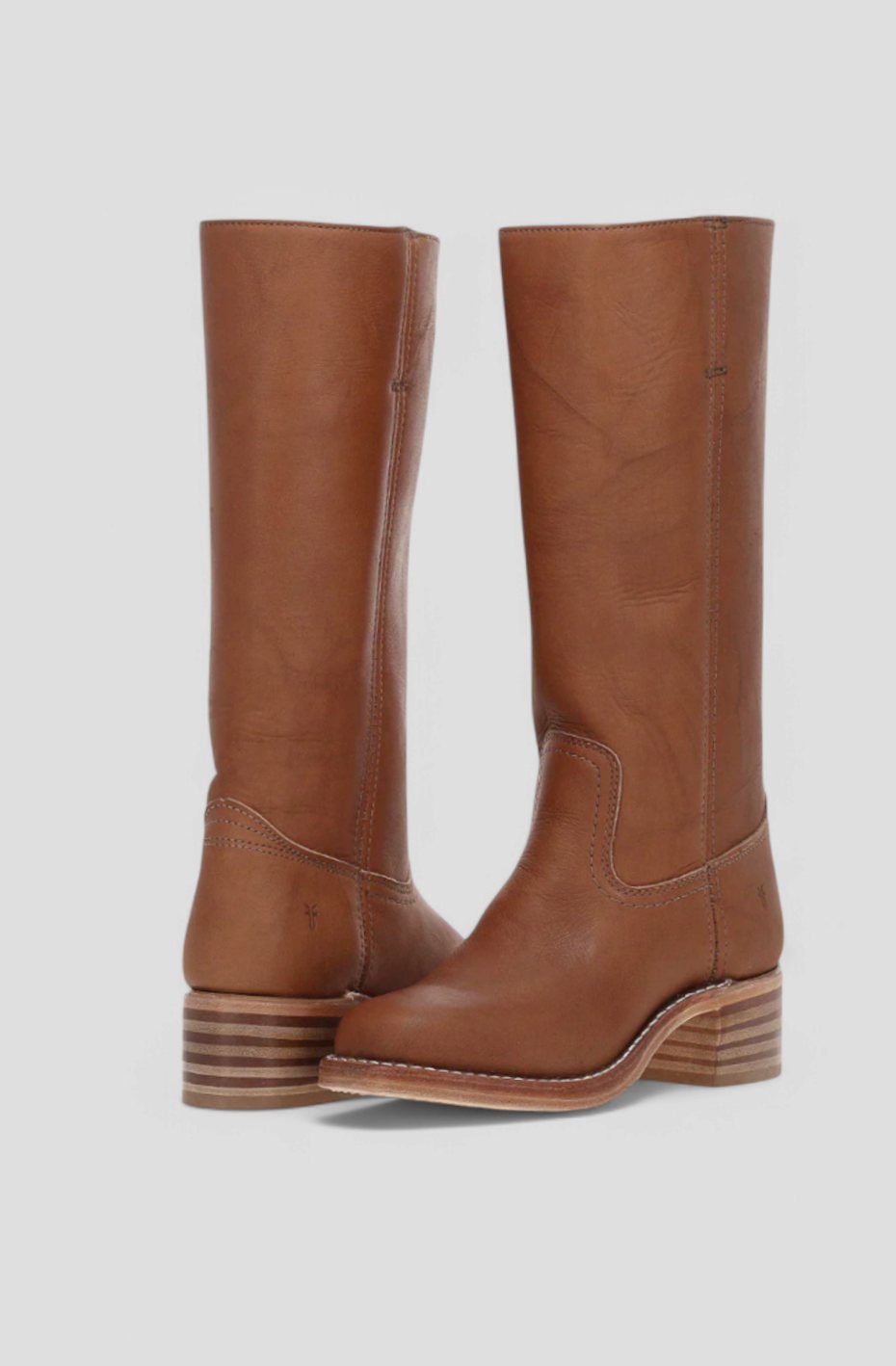 Square toe tall boots in brown, black, yellow or light brown for women