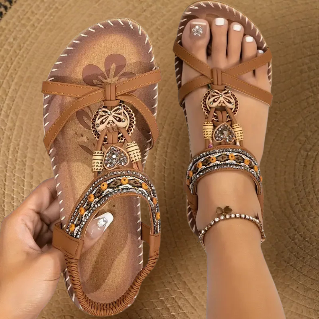 Sandalias Mujer Material Vegano Correa Elástica Talón Suela Antideslizante Livianas Verano Ocho Colores