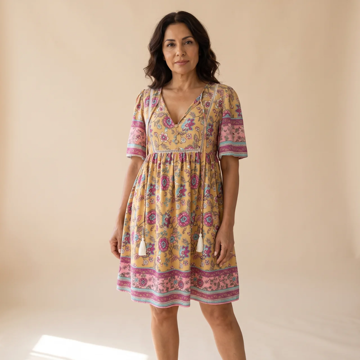 Antonella | Vestido Floral Bohemio