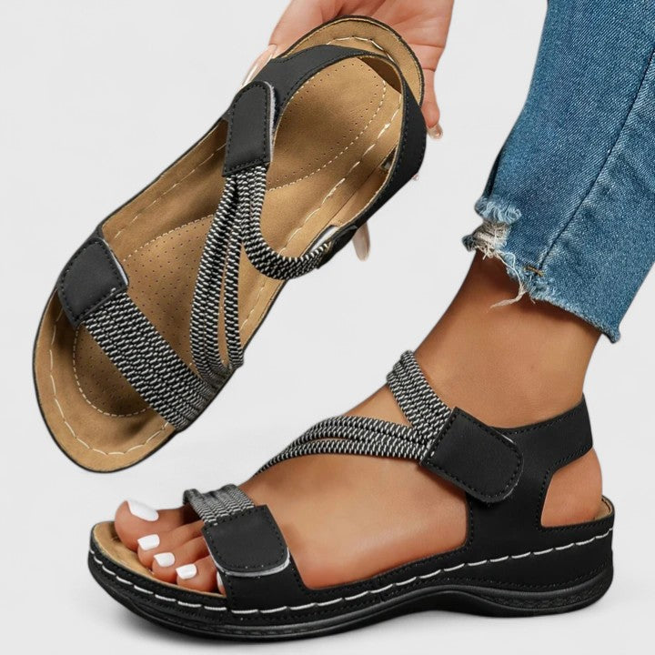 Sandalias Mujer Livianas Diseño Clásico Fáciles de Combinar Caminar Casual Cinco Colores