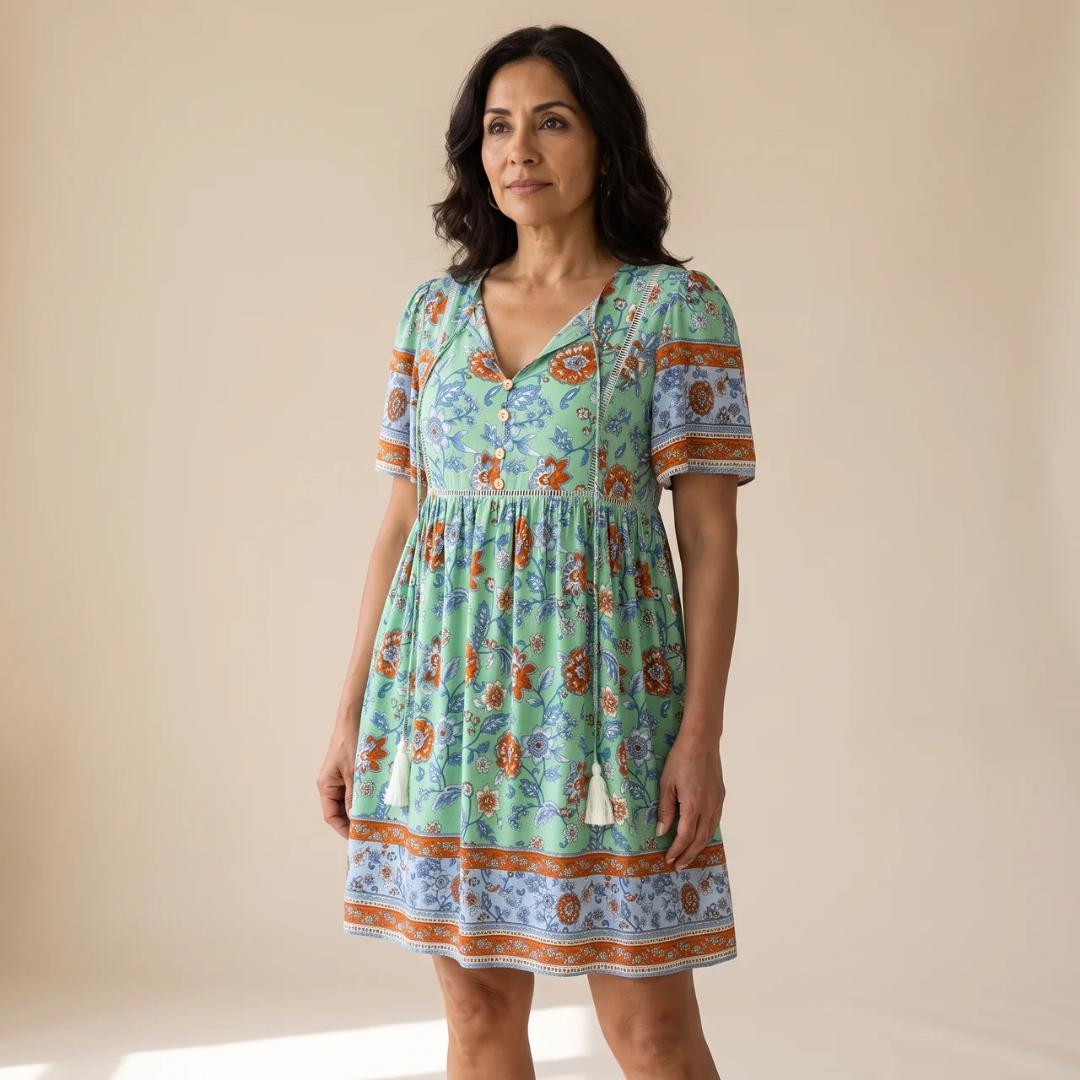 Antonella | Vestido Floral Bohemio