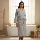 Cotton double gauze robe for women