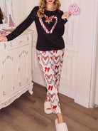 Christmas pajama set in multicolor for women