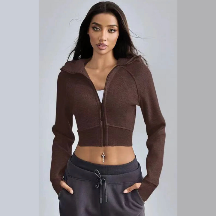 Hoodie corto mujer