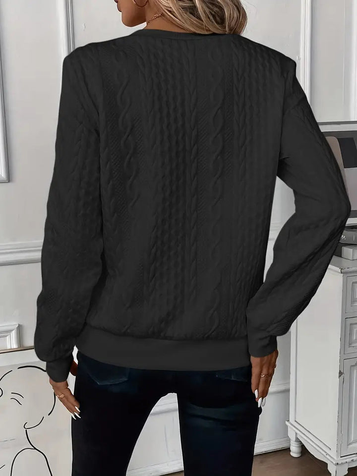 Sweater elegante con cierre Melanie