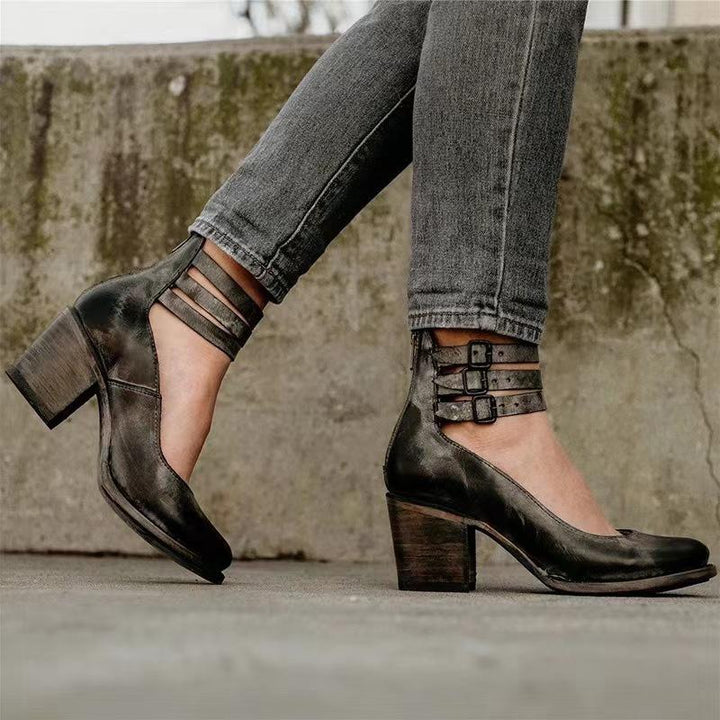 Botas Norway ecocuero con taco