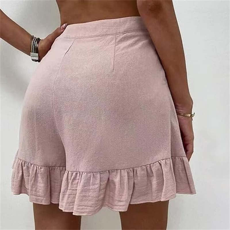 Short casual de lino