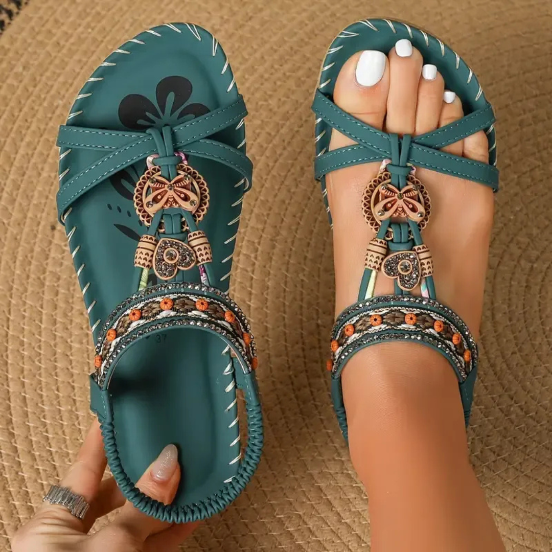 Sandalias Mujer Material Vegano Correa Elástica Talón Suela Antideslizante Livianas Verano Ocho Colores