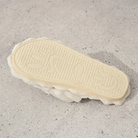 Cross knit plush slippers for women