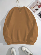 Leopard print Christmas sweater with drop shoulders for women
