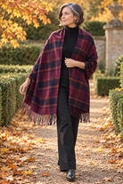 Classic check winter scarf for women