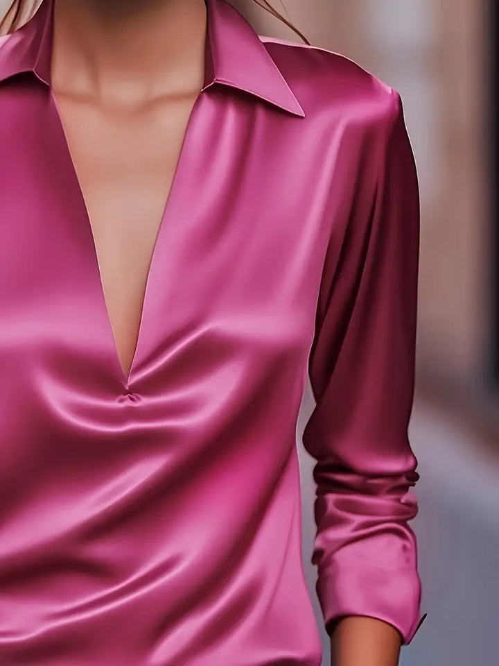 Nadene - Blusa Premium Con Cuello En V