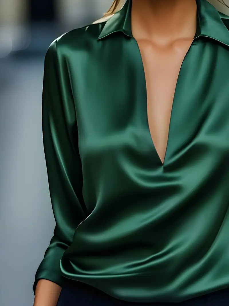 Nadene - Blusa Premium Con Cuello En V