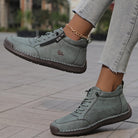 Side-zip ankle sneakers for women