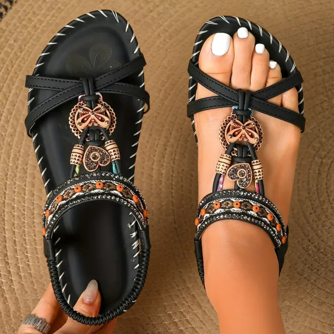 Sandalias Mujer Material Vegano Correa Elástica Talón Suela Antideslizante Livianas Verano Ocho Colores