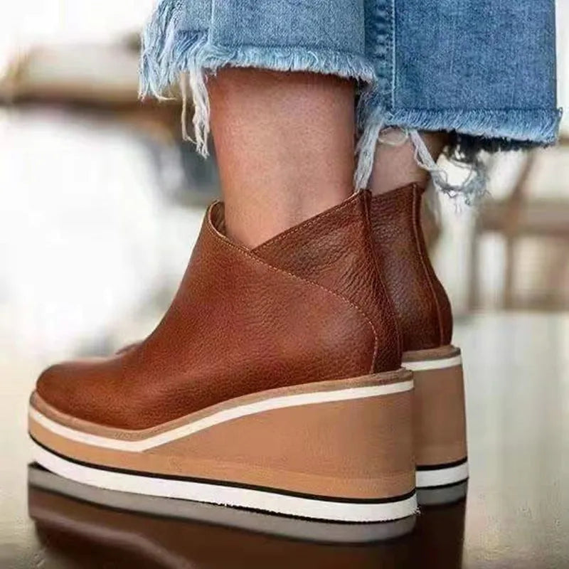 wedge ankle boots for women