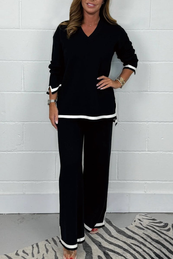 Conjunto Suave con Escote en V Marie