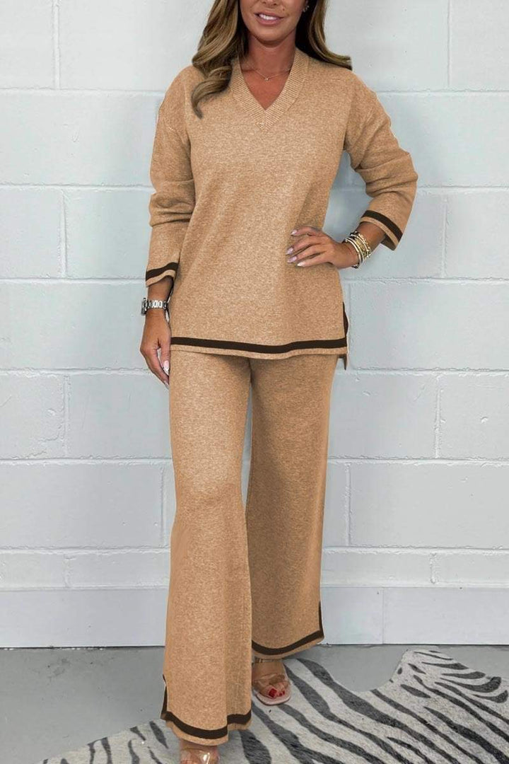 Conjunto Suave con Escote en V Marie