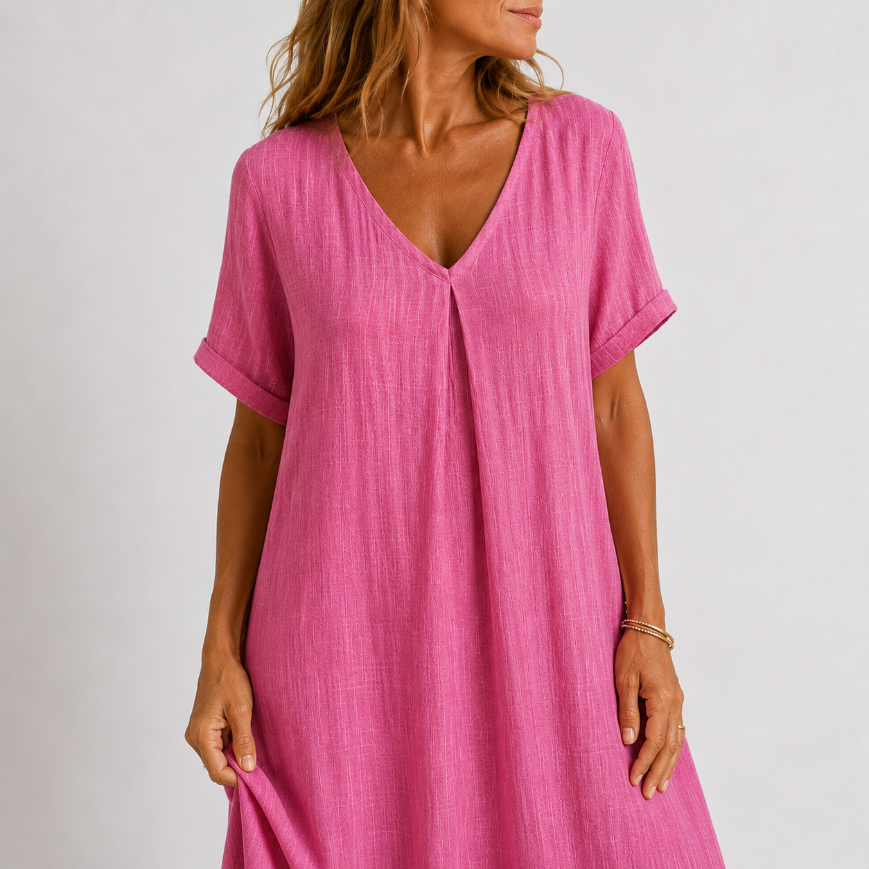 Vestido largo fluido mujer conjunto
