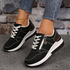 Wedge-sole sneakers for women