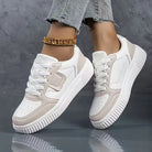 Panelled court sneakers for women