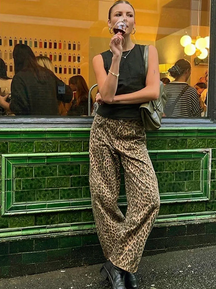 Pantalon animal print