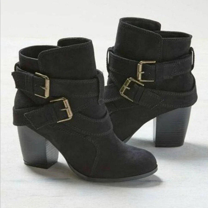 Botas France de Gamuza con Taco