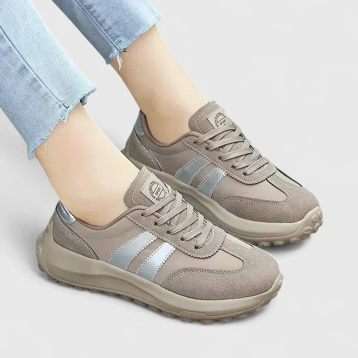 Retro lugged-sole sneakers for women
