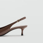 Patent slingback kitten heels for women