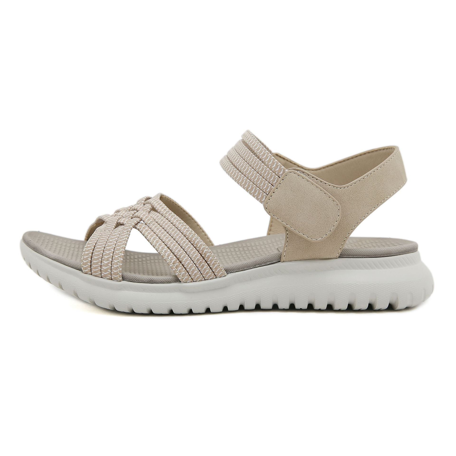 Sandalias Mujer Correas Ajustables Plantilla Ergonómica Livianas Paseo Viaje Uso Diario Tres Colores