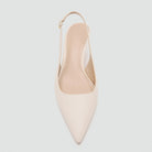 Patent slingback kitten heels for women