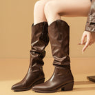 slouch wide calf boots for women