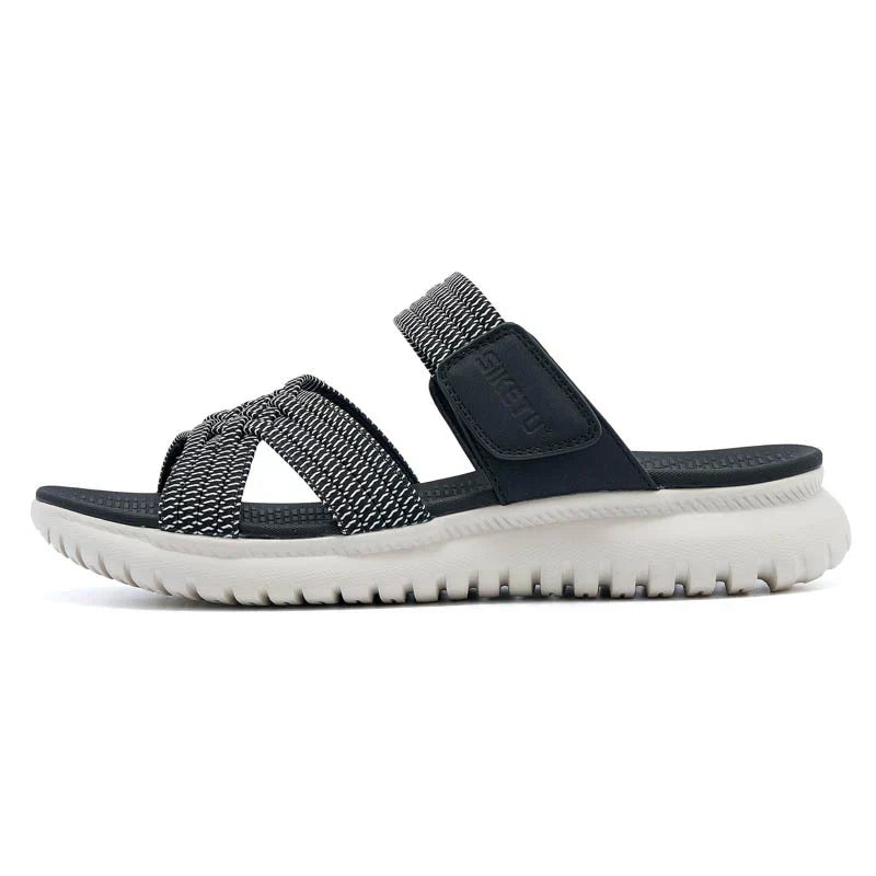 Sandalias Mujer Slip On Plantilla Acolchada Correa Ajustable Calce Inmediato Uso Diario Tres Colores