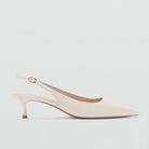 Patent slingback kitten heels for women