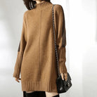 Turtleneck sweater dress for women