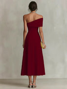 Off-shoulder maxi Christmas party dress for women