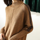 Turtleneck sweater dress for women