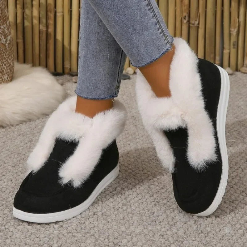 Bota de felpa casual plush