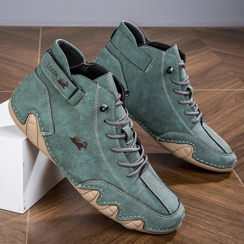 Mid-top lace-up sneakers for women