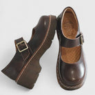 High-shine platform Mary Jane shoes for women