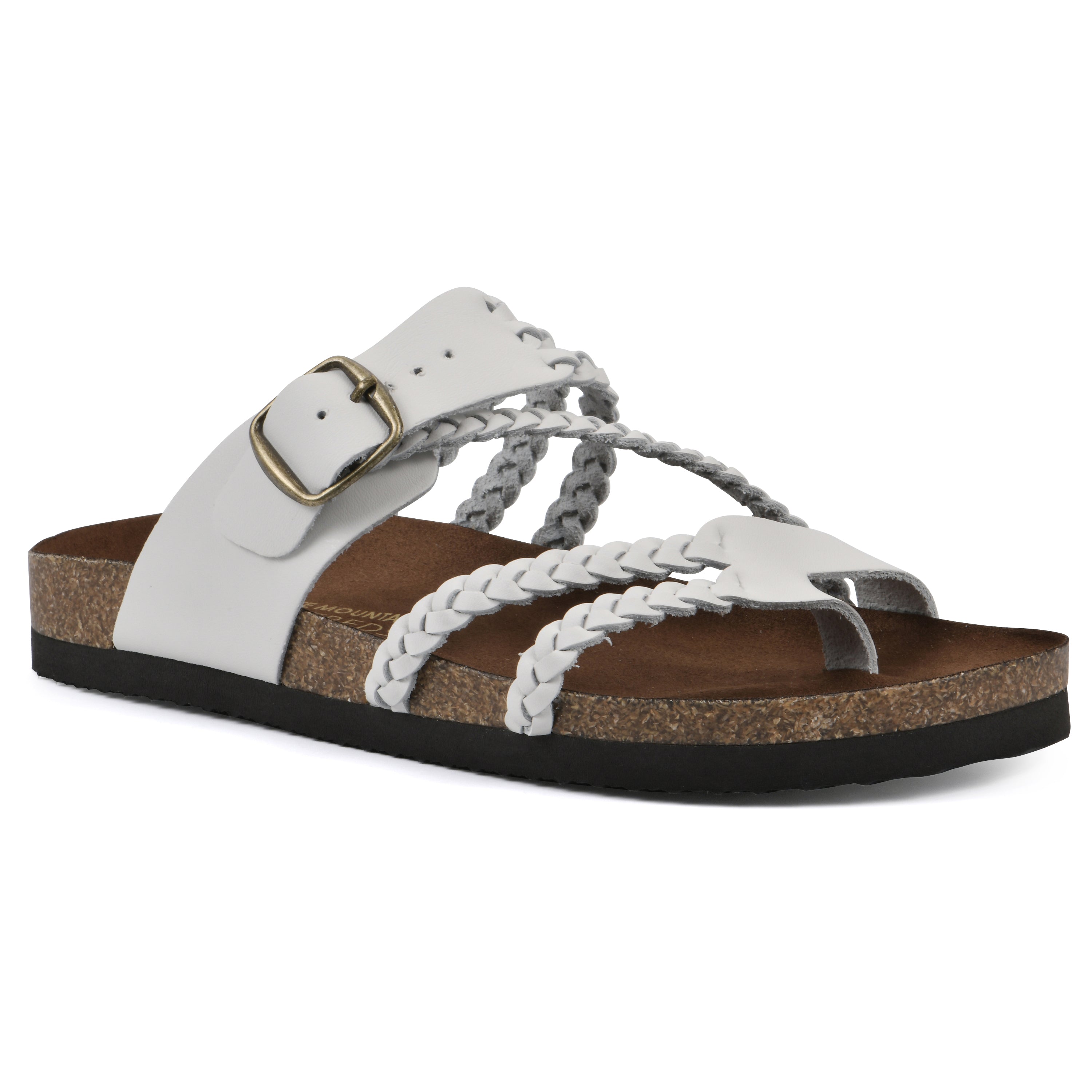 Sandalias Mujer Tiras Trenzadas Hebilla Ajustable Separador de Dedos Plantilla Anatómica Nueve Colores