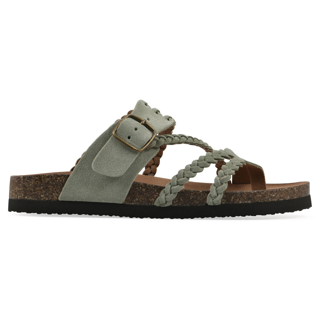 Sandalias Mujer Tiras Trenzadas Hebilla Ajustable Separador de Dedos Plantilla Anatómica Nueve Colores