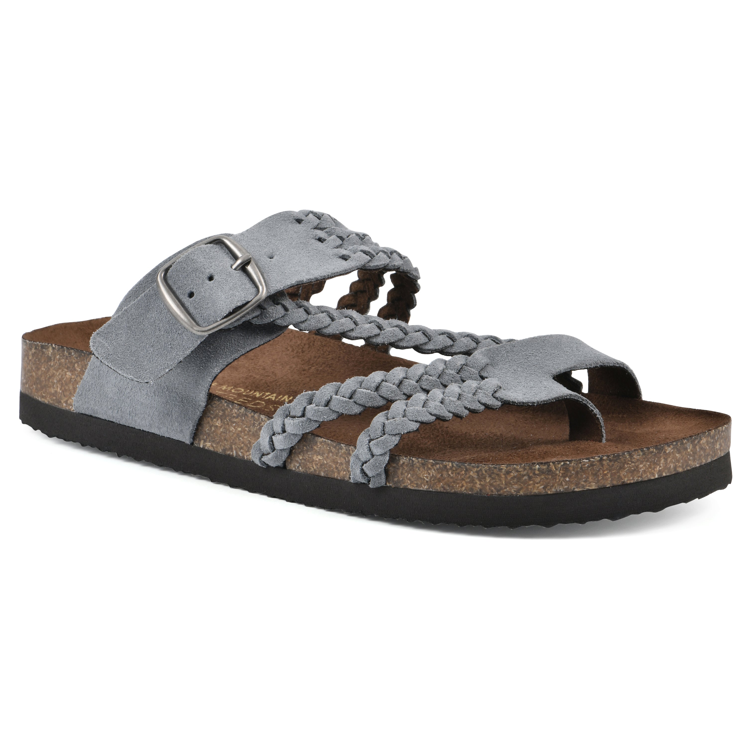 Sandalias Mujer Tiras Trenzadas Hebilla Ajustable Separador de Dedos Plantilla Anatómica Nueve Colores